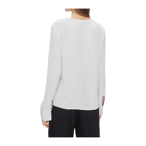 TOMMY HILFIGER Blusa Blusa Donna con spacchi laterali Bianco P24-TOMMY HILFIGERWW0WW40529-YCF-36 - Francavilla Moda